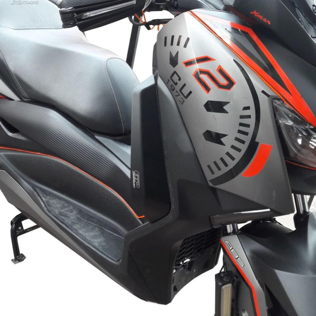 GP Kompozit Yamaha XMAX 250-400 2018-2022 Uyumlu Bacak Koruma Fiber - 3