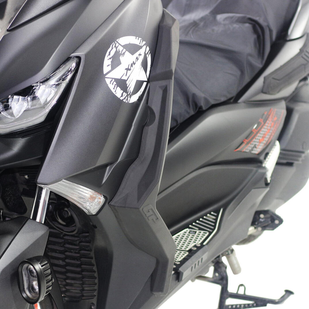 GP Kompozit Yamaha XMAX 250-400 2018-2022 Uyumlu Bacak Koruma Siyah - 2
