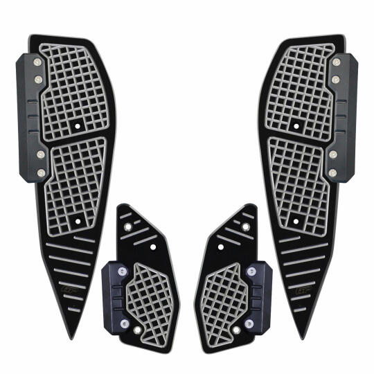 GP Kompozit Yamaha XMAX 250-400 2018-2022 Uyumlu Basamak Alüminyum Gri