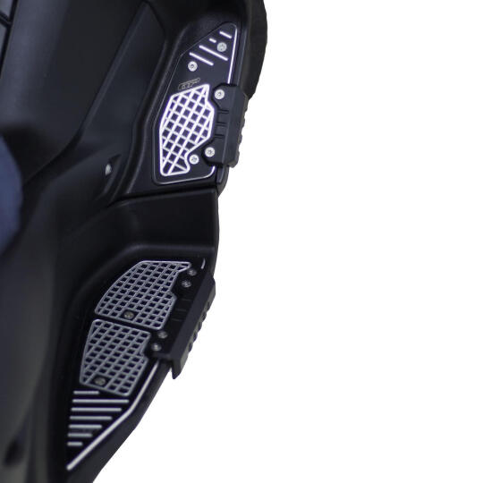 GP Kompozit Yamaha XMAX 250-400 2018-2022 Uyumlu Basamak Alüminyum Gri - 5