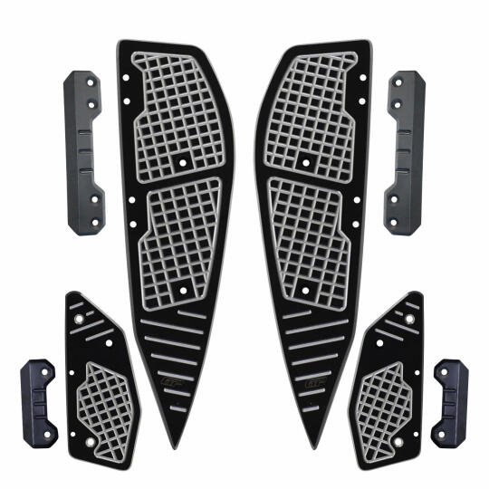 GP Kompozit Yamaha XMAX 250-400 2018-2022 Uyumlu Basamak Alüminyum Gri - 6