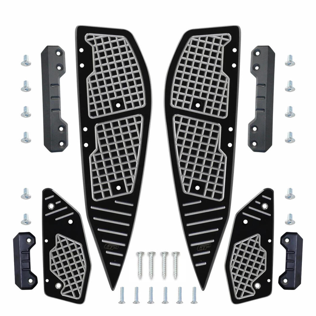 GP Kompozit Yamaha XMAX 250-400 2018-2022 Uyumlu Basamak Alüminyum Gri - 7