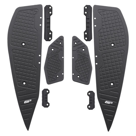 GP Kompozit Yamaha XMAX 250-400 2018-2022 Uyumlu Basamak Alüminyum Siyah