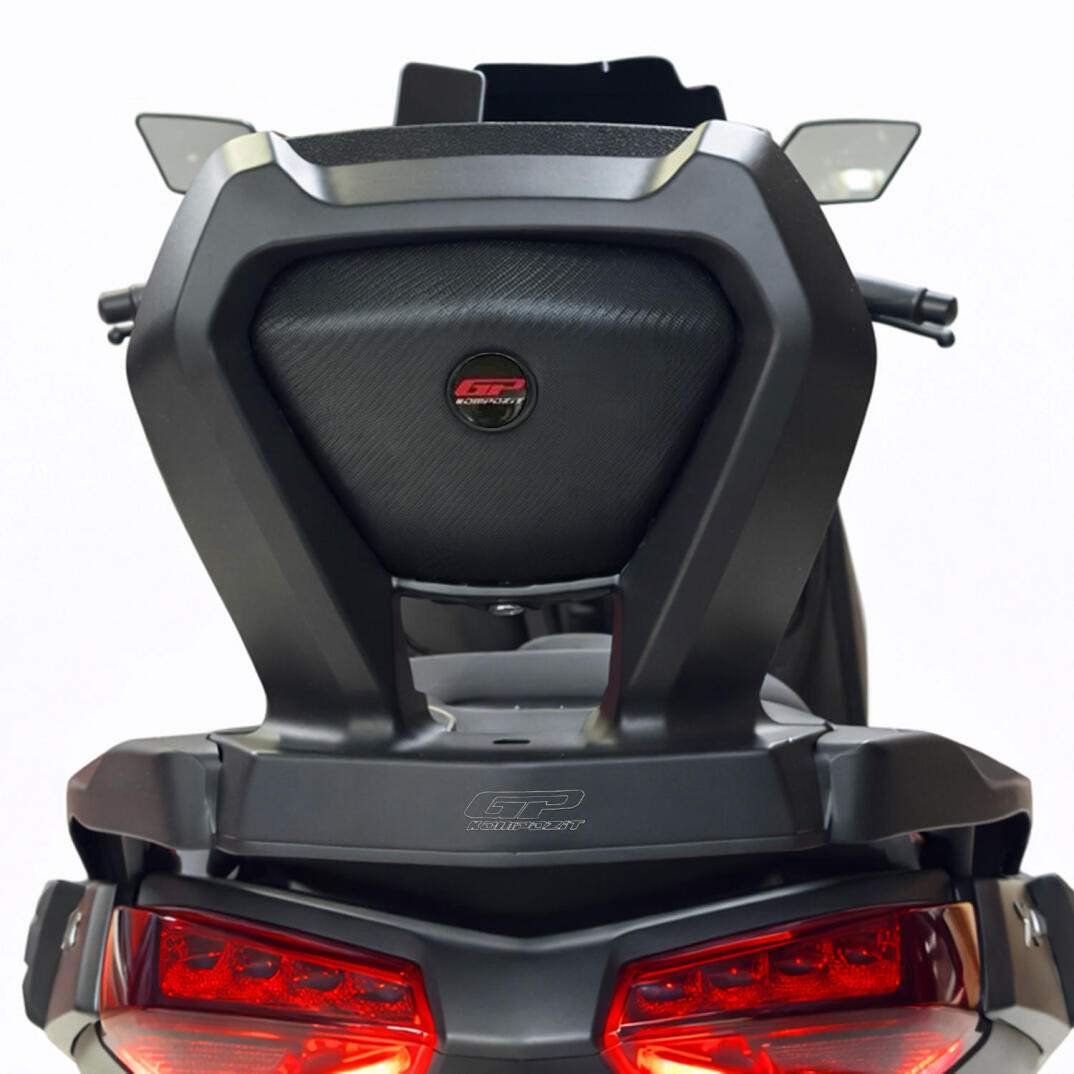 GP Kompozit Yamaha XMAX 250-400 2018-2026 Uyumlu Dikişli Sissy Bar Siyah - 4