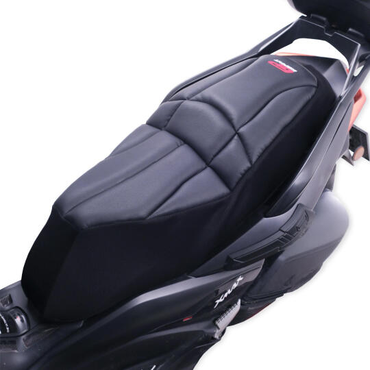 GP Kompozit Yamaha XMAX 250-400 2018-2026 Uyumlu Fileli Motosiklet Konfor Sele Kılıfı Siyah - 3
