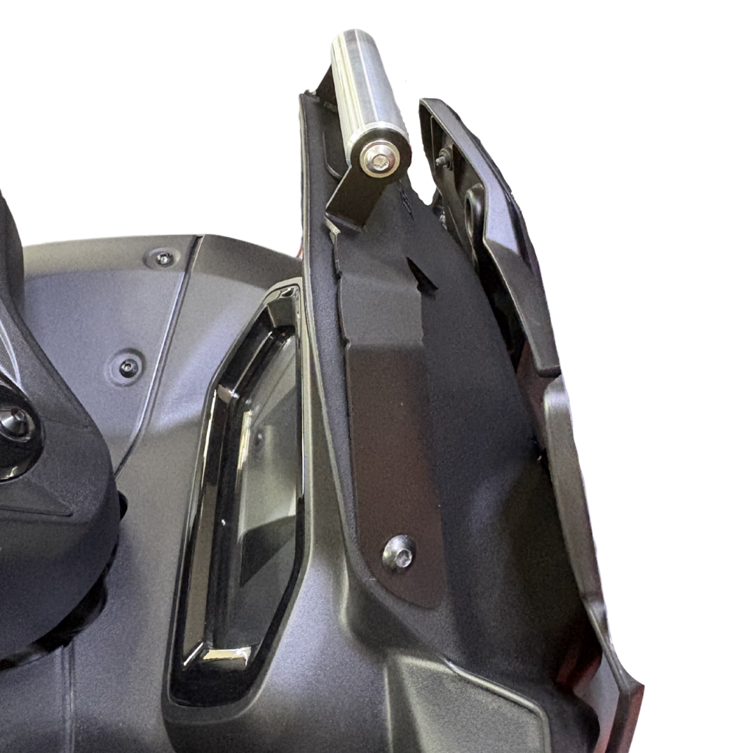 GP Kompozit Yamaha XMAX 250-400 2023-2026 Uyumlu Telefon / Navigasyon Tutucu Siyah - 6