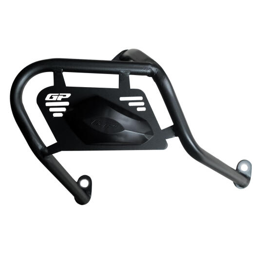 GP Kompozit Yamaha XMAX 250-400 2025-2026 Uyumlu Kapaklı Egzoz Koruma Demiri Siyah