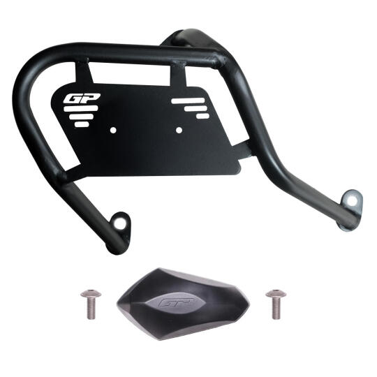 GP Kompozit Yamaha XMAX 250-400 2025-2026 Uyumlu Kapaklı Egzoz Koruma Demiri Siyah - 4
