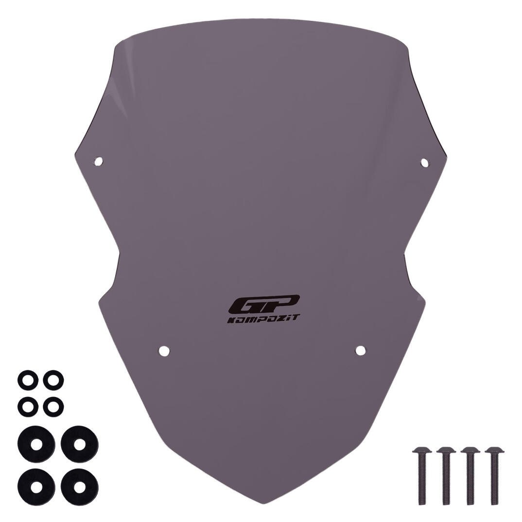 GP Kompozit Yamaha XMAX 250 Tech Max 2024-2026 Uyumlu Spor Ön Cam Füme - 4