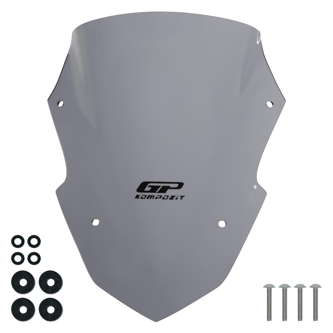 GP Kompozit Yamaha XMAX 250 Tech Max 2024-2026 Uyumlu Spor Ön Cam Gri - 4