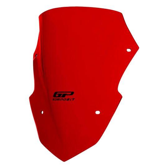 GP Kompozit Yamaha XMAX 250 Tech Max 2024-2026 Uyumlu Spor Ön Cam Kırmızı (1)