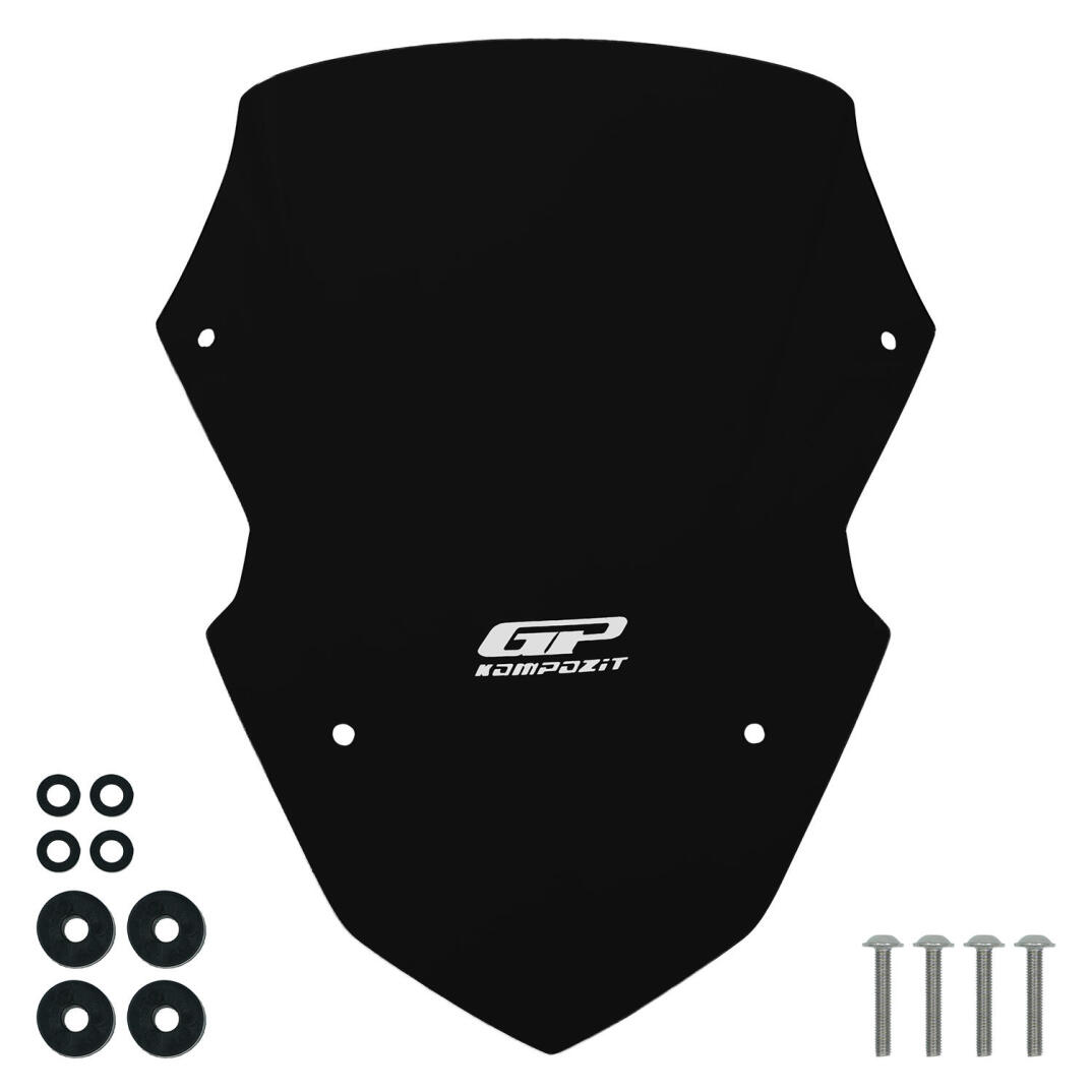 GP Kompozit Yamaha XMAX 250 Tech Max 2024-2026 Uyumlu Spor Ön Cam Siyah - 4