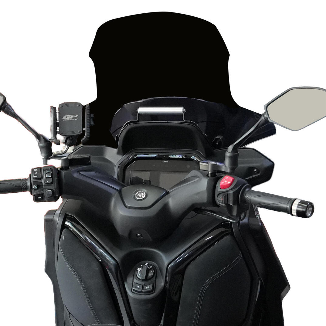 GP Kompozit Yamaha XMAX 250 Tech Max 2024-2026 Uyumlu Telefon / Navigasyon Tutucu Siyah - 4