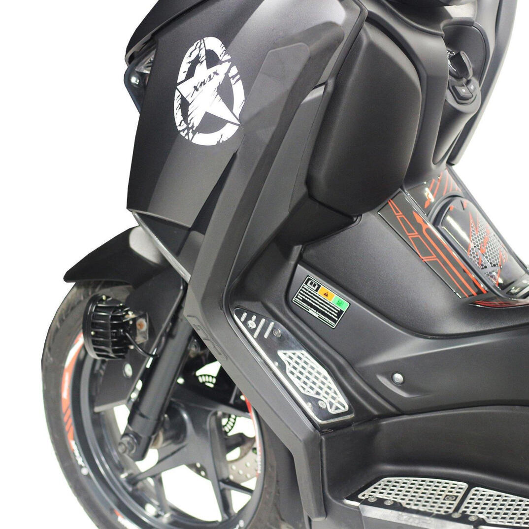 GP Kompozit Yamaha XMAX 250/400 2018-2022 Uyumlu Bacak ve Sele Altı Grenaj Koruma Seti Siyah - 3