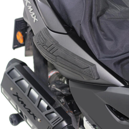 GP Kompozit Yamaha XMAX 250/400 2018-2022 Uyumlu Bacak ve Sele Altı Grenaj Koruma Seti Siyah - 6