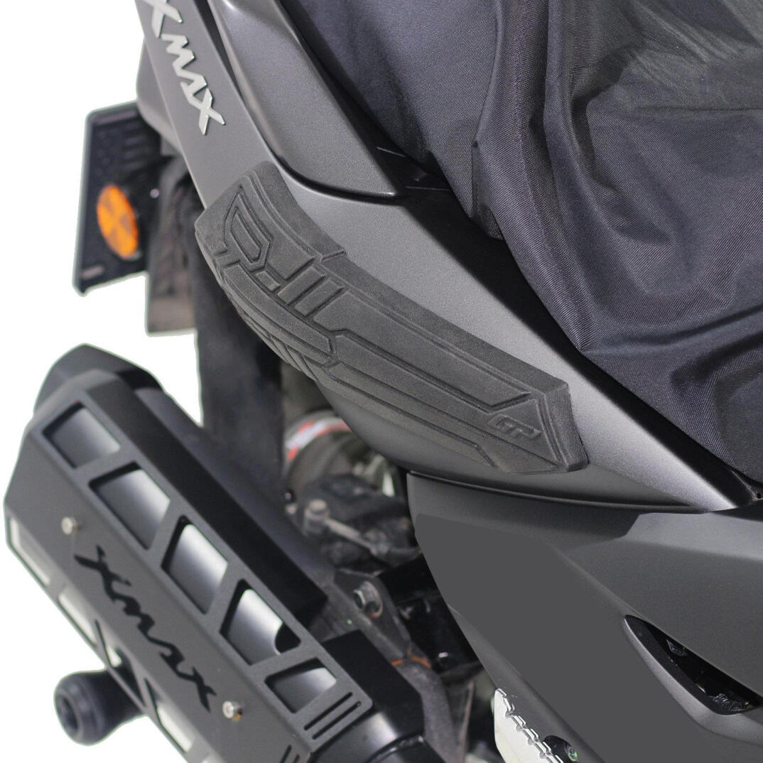 GP Kompozit Yamaha XMAX 250/400 2018-2022 Uyumlu Bacak ve Sele Altı Grenaj Koruma Seti Siyah - 6