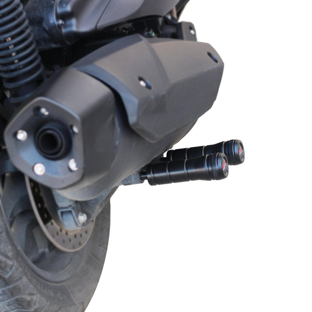 GP Kompozit Yamaha XMAX 400 2018-2020 Uyumlu Egzoz Koruma Takozu Siyah - 3