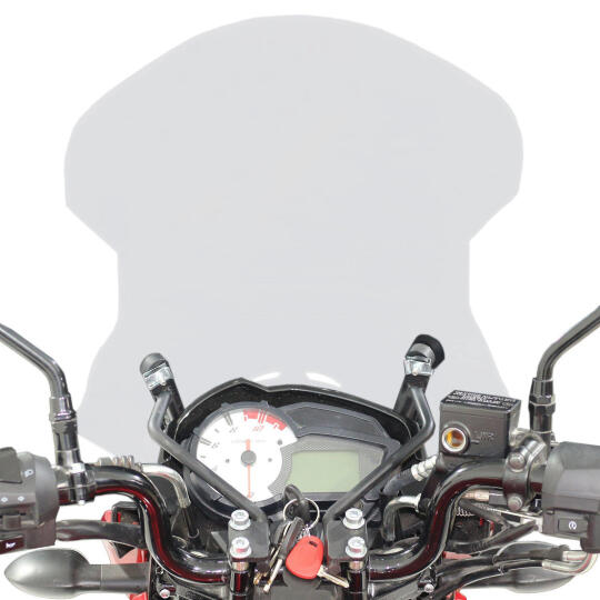 GP Kompozit Yamaha YS 125 2017-2020 Uyumlu Ön Cam Füme - 5