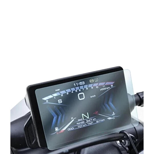 GP Kompozit Zontes ZT250T-E 2024-2026 Uyumlu Motosiklet Ekran Koruyucu Şeffaf (1)