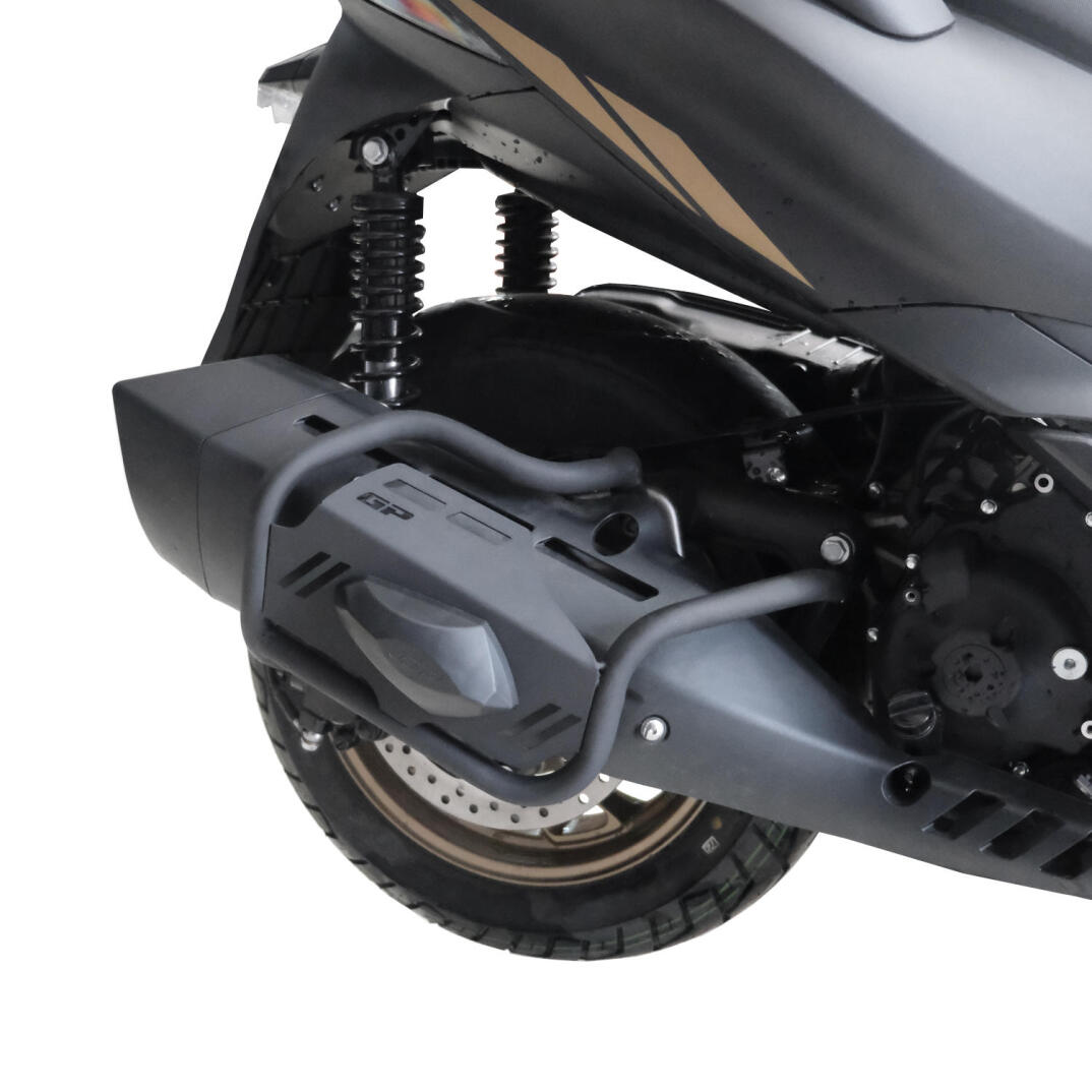 GP Kompozit Zontes ZT250T-E 2024 Uyumlu Egzoz Koruma Demiri Siyah - 2