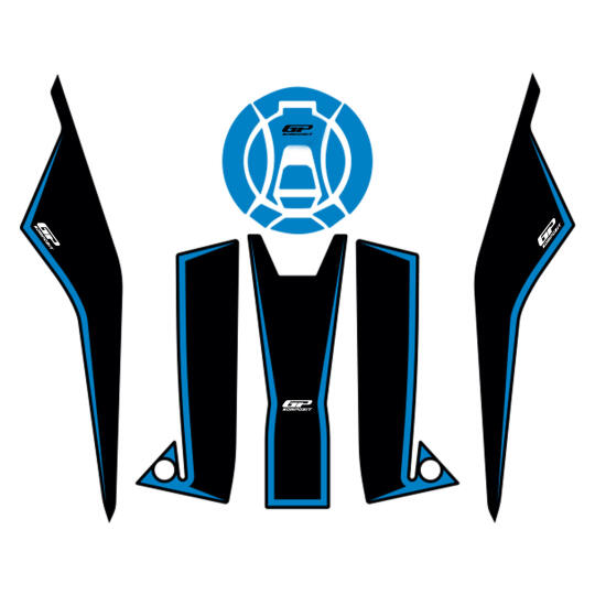 GP Kompozit Zontes ZT250T-G 2026 Uyumlu Tank Pad Mavi