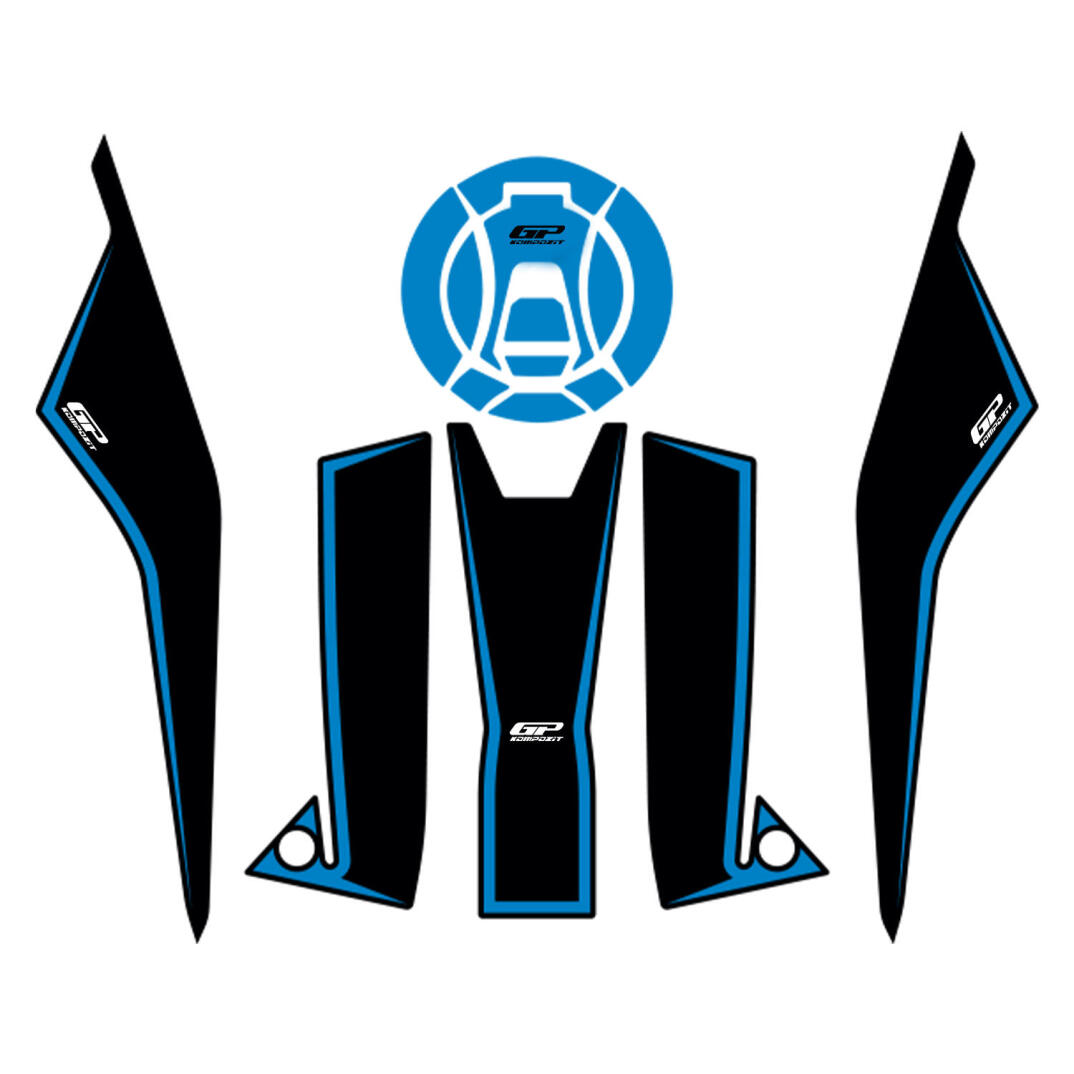 GP Kompozit Zontes ZT250T-G 2026 Uyumlu Tank Pad Mavi - 1