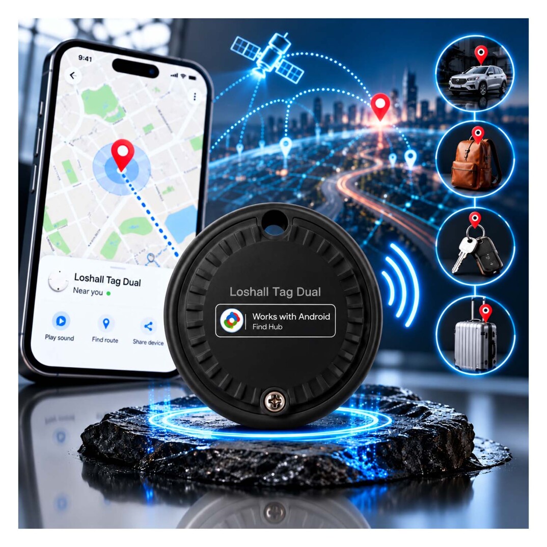 GP Loshhall Smart Finder Akıllı Takip Cihazı - Android Uyumlu Smart Tag Siyah - 3