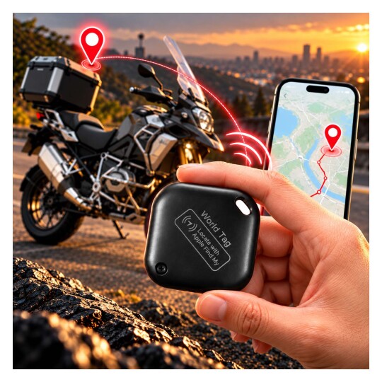 GP Loshhall Worldtag Akıllı Takip Cihazı - iOS Uyumlu Smart Tag Siyah (1)