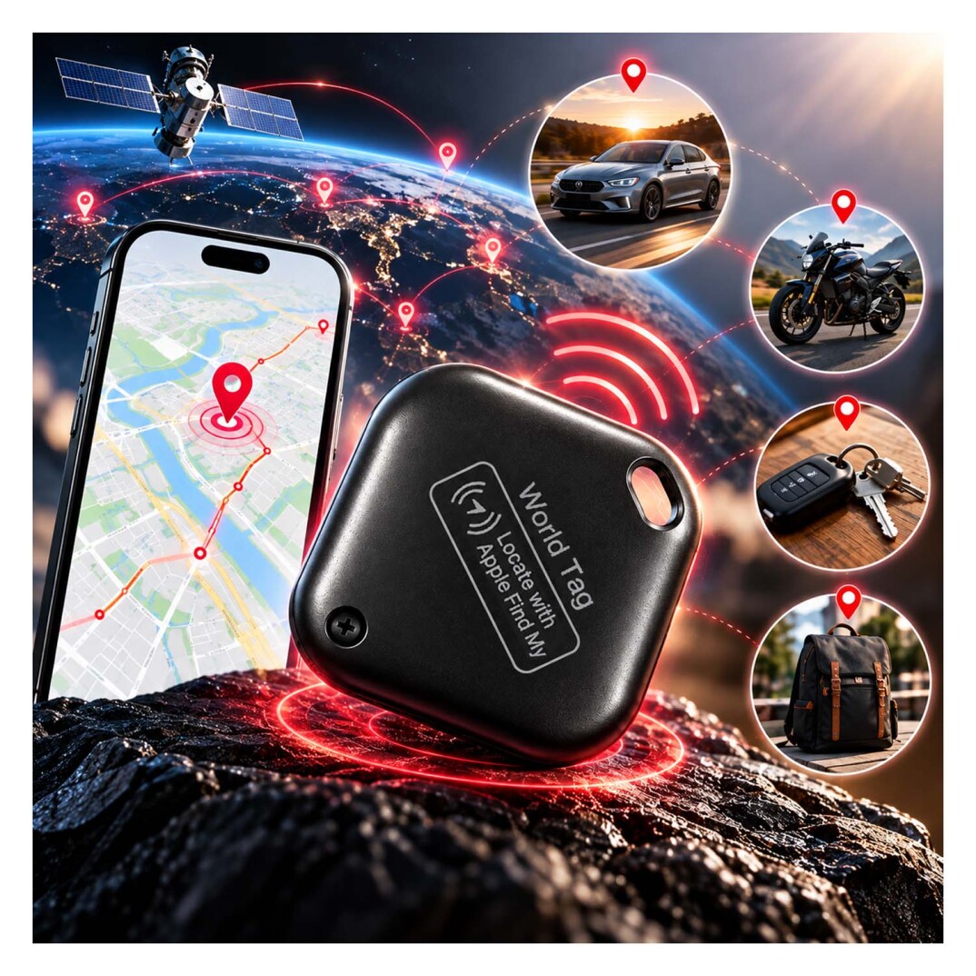 GP Loshhall Worldtag Akıllı Takip Cihazı - iOS Uyumlu Smart Tag Siyah - 3