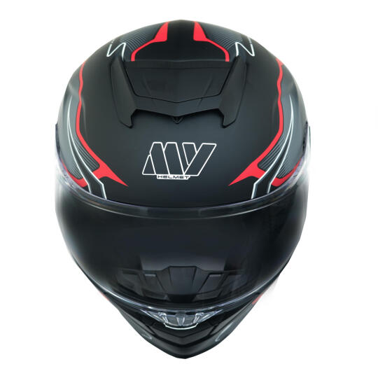 GP MY HELMET MKS001-BGR Yarış Spoiler Güneş Vizörlü Şeffaf Full Face Motosiklet Kaskı (1)