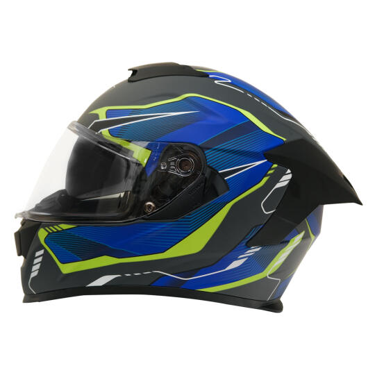 GP MY HELMET MKS001-EGBY Yarış Spoiler Güneş Vizörlü Şeffaf Full Face Motosiklet Kaskı - 4