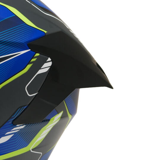 GP MY HELMET MKS001-EGBY Yarış Spoiler Güneş Vizörlü Şeffaf Full Face Motosiklet Kaskı - 6