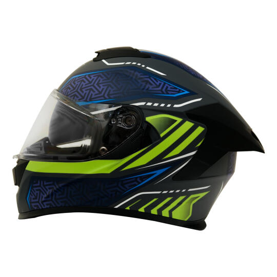 GP MY HELMET MKS001-RGBY Yarış Spoiler Güneş Vizörlü Şeffaf Full Face Motosiklet Kaskı - 4
