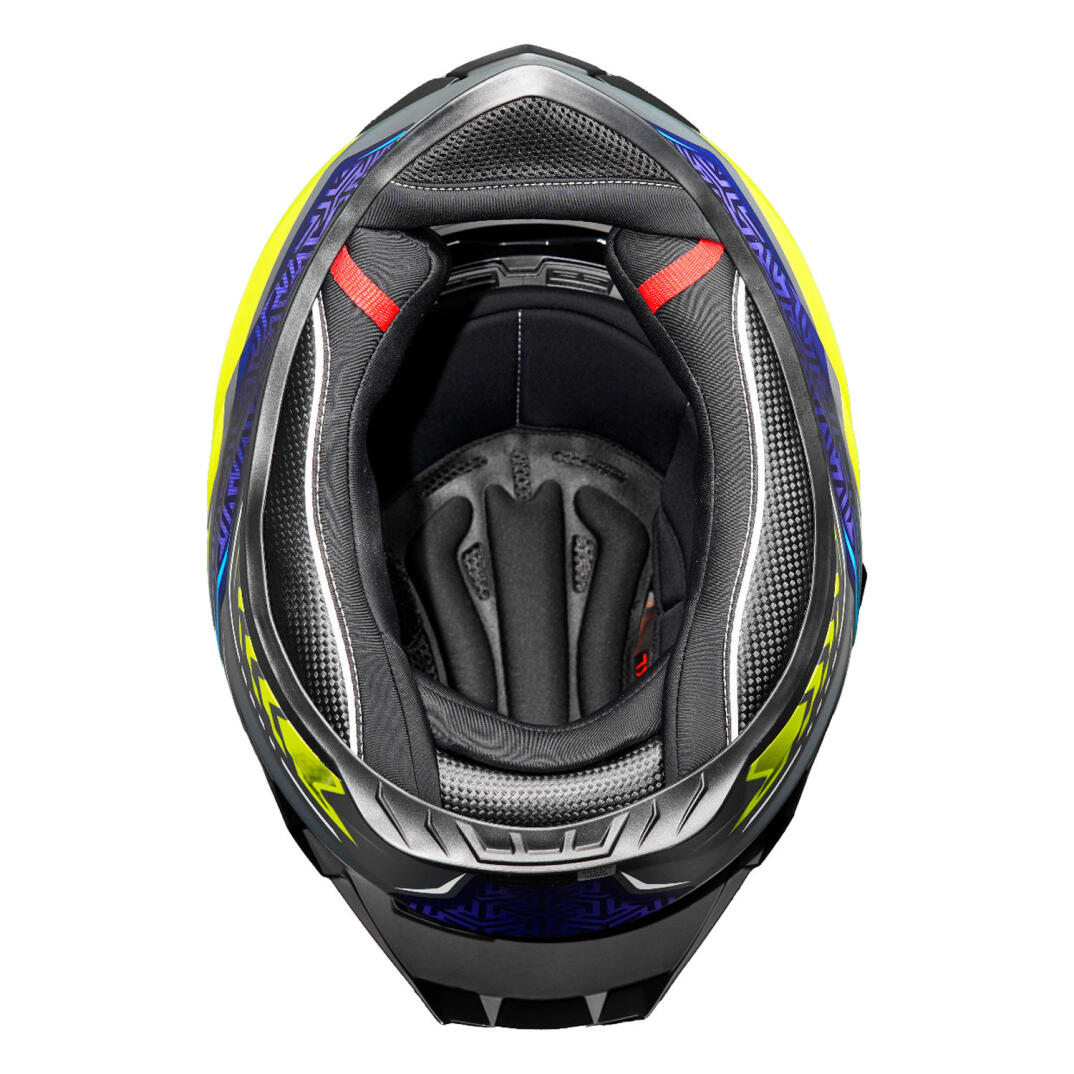 GP MY HELMET MKS001-RGBY Yarış Spoiler Güneş Vizörlü Şeffaf Full Face Motosiklet Kaskı - 7