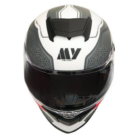 GP MY HELMET MKS001-WRG Yarış Spoiler Güneş Vizörlü Şeffaf Full Face Motosiklet Kaskı (1)
