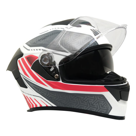 GP MY HELMET MKS001-WRG Yarış Spoiler Güneş Vizörlü Şeffaf Full Face Motosiklet Kaskı - 3