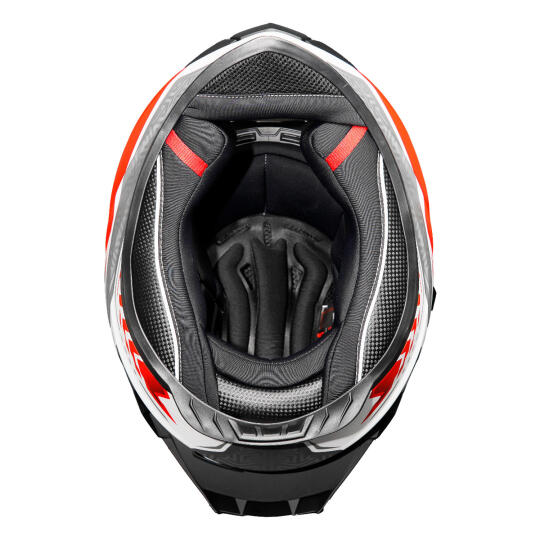 GP MY HELMET MKS001-WRG Yarış Spoiler Güneş Vizörlü Şeffaf Full Face Motosiklet Kaskı - 7