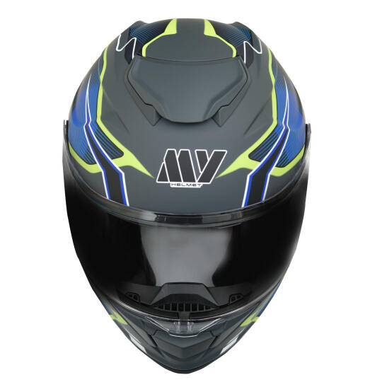 GP MY HELMET MKS002-EGBY Güneş Vizörlü Şeffaf Çene Açılır Motosiklet Kaskı (1)