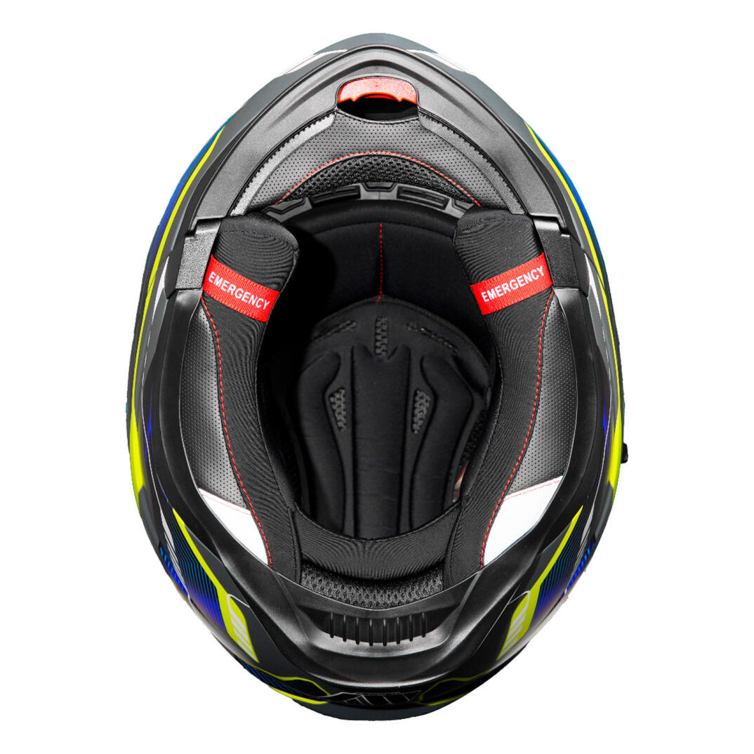 GP MY HELMET MKS002-EGBY Güneş Vizörlü Şeffaf Çene Açılır Motosiklet Kaskı - 7