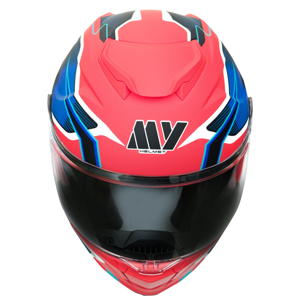 GP MY HELMET MKS002-RBW Güneş Vizörlü Şeffaf Çene Açılır Motosiklet Kaskı - 2