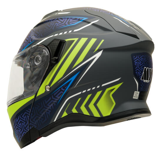 GP MY HELMET MKS002-RGBY Güneş Vizörlü Şeffaf Çene Açılır Motosiklet Kaskı - 5