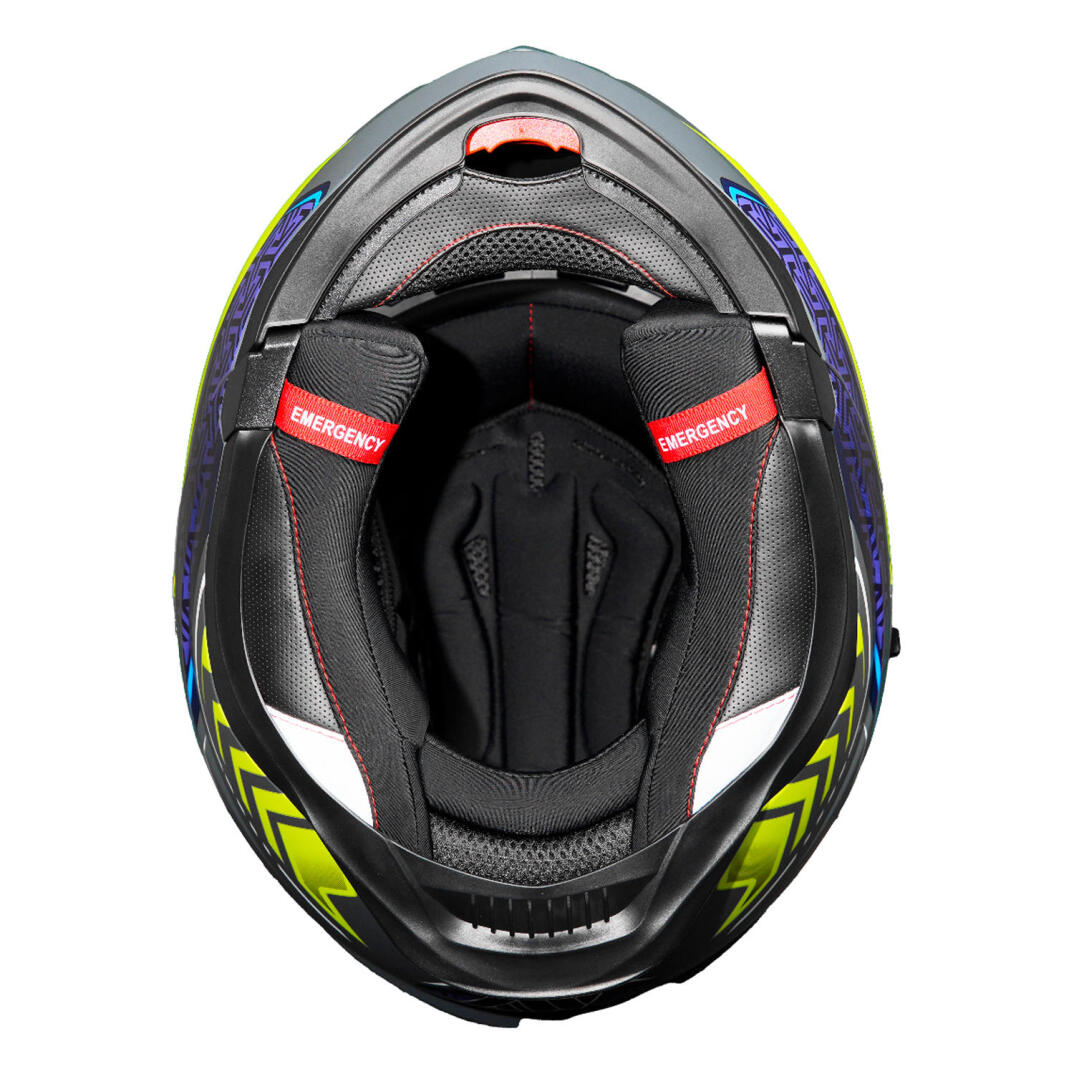 GP MY HELMET MKS002-RGBY Güneş Vizörlü Şeffaf Çene Açılır Motosiklet Kaskı - 7
