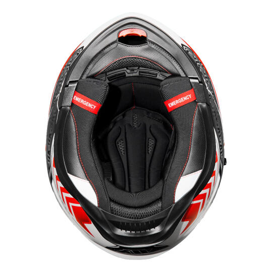 GP MY HELMET MKS002-WRB Güneş Vizörlü Şeffaf Çene Açılır Motosiklet Kaskı - 7