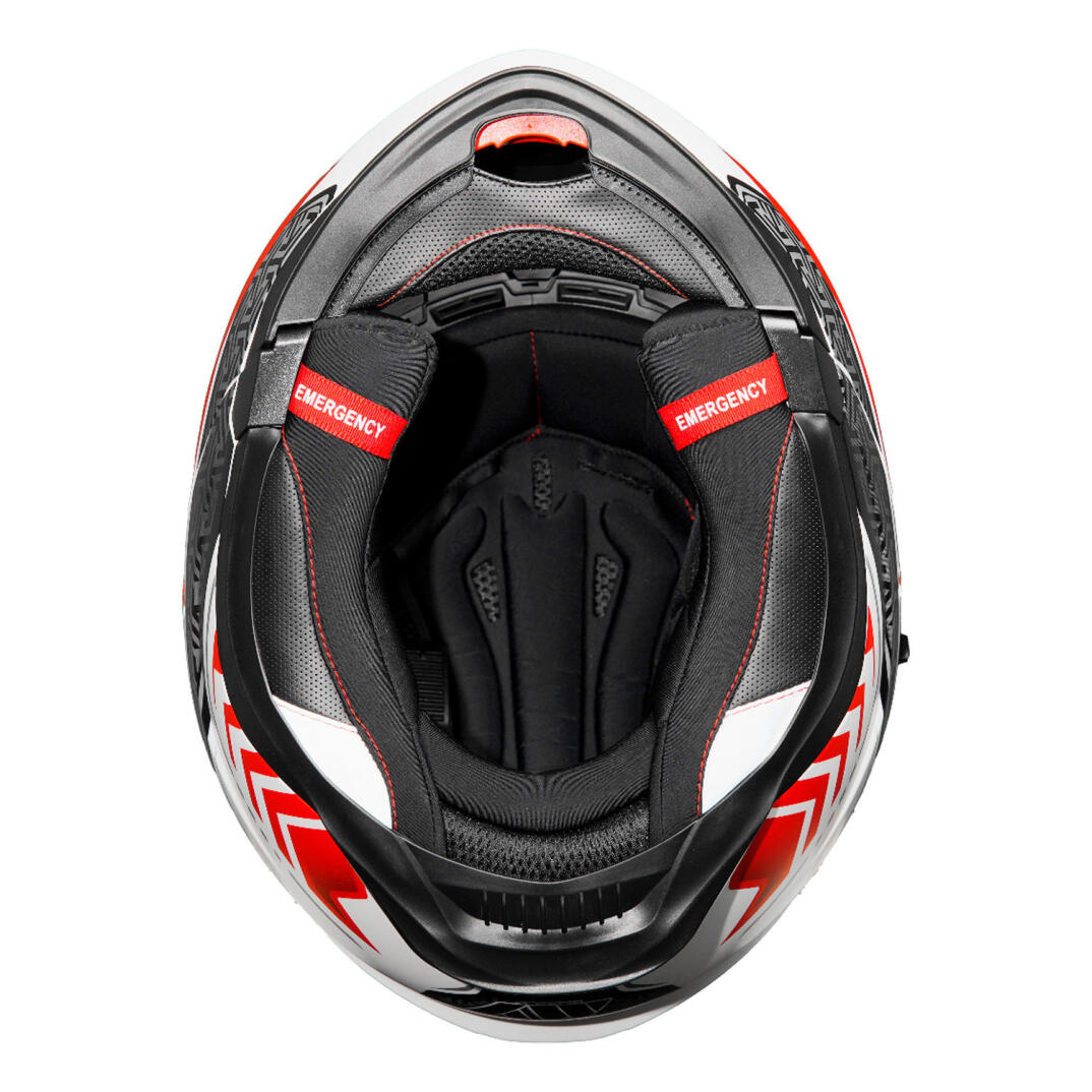 GP MY HELMET MKS002-WRB Güneş Vizörlü Şeffaf Çene Açılır Motosiklet Kaskı - 7