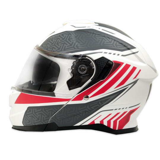 GP MY HELMET MKS002-WRG Güneş Vizörlü Şeffaf Çene Açılır Motosiklet Kaskı - 4