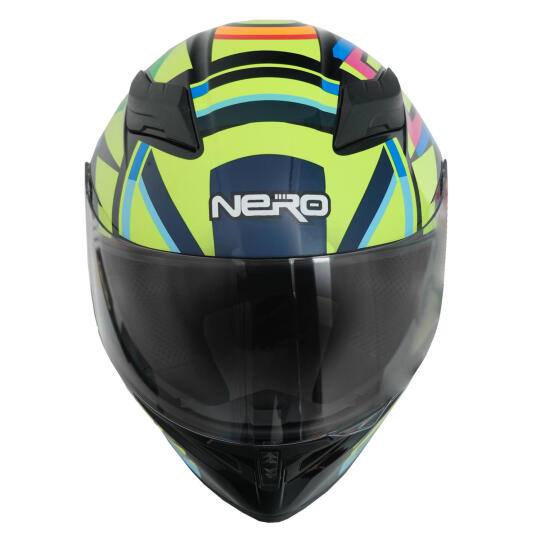 GP NERO MKS003-BB5NY Güneş Vizörlü Şeffaf Full Face Motosiklet Kaskı (1)