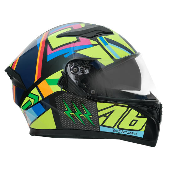 GP NERO MKS003-BB5NY Güneş Vizörlü Şeffaf Full Face Motosiklet Kaskı - 3