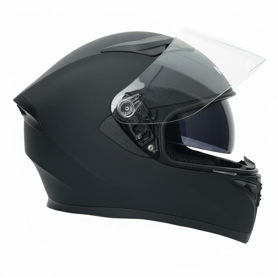 GP NERO MKS003-MB Güneş Vizörlü Şeffaf Full Face Motosiklet Kaskı - 3