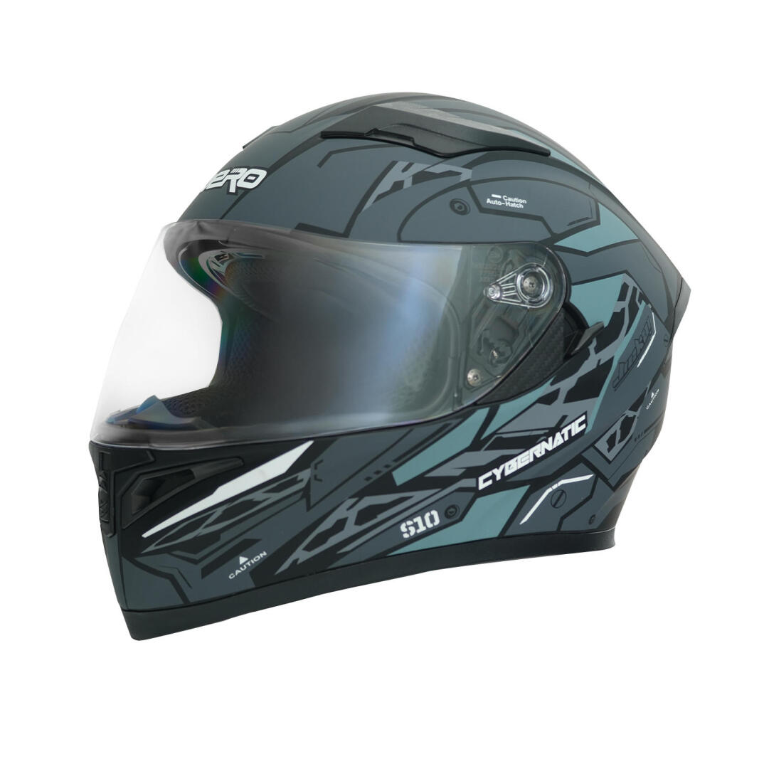 GP NERO MKS003-MBB1G Güneş Vizörlü Şeffaf Full Face Motosiklet Kaskı - 1