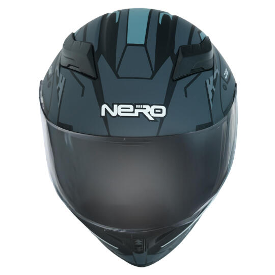 GP NERO MKS003-MBB1G Güneş Vizörlü Şeffaf Full Face Motosiklet Kaskı (1)